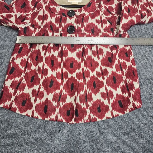 Michael Kors 100% Linen 3/4 Sleeve Swing Jacket Blazer size Large NEW NWT - Picture 6 of 10